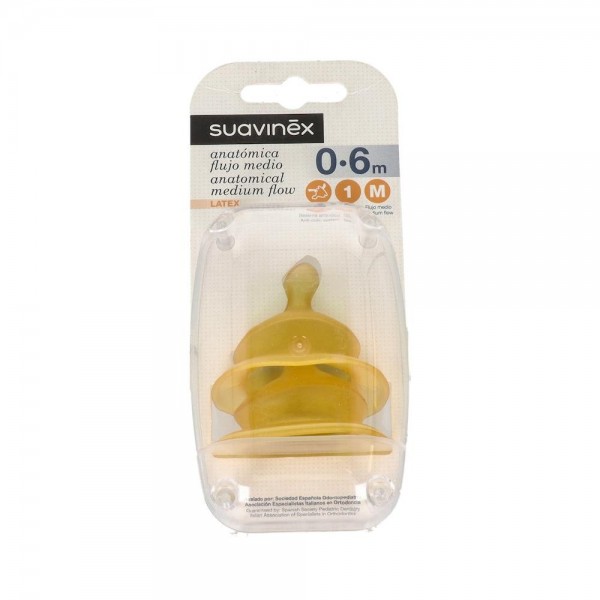 Tetina Suavinex T1 M Anat Latex 2U