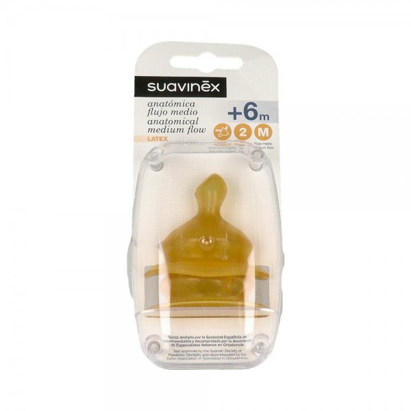 Tetina Suavinex T2 M Anat Latex 2U