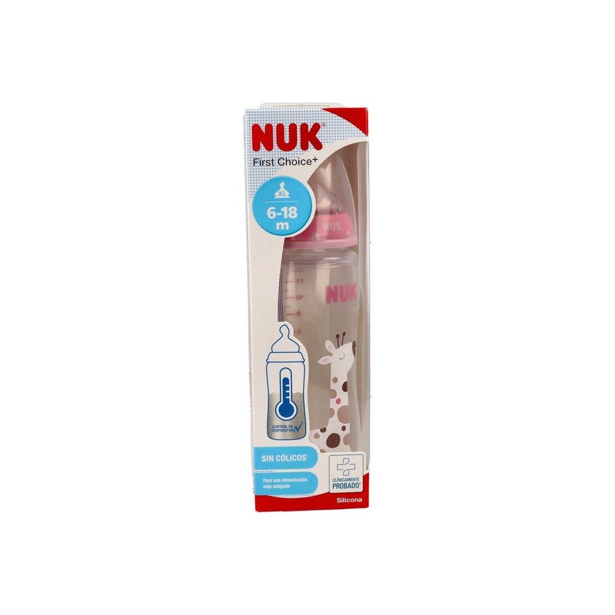 BIBERON NUK FC+ PP SILICONA 2XL 360 ML