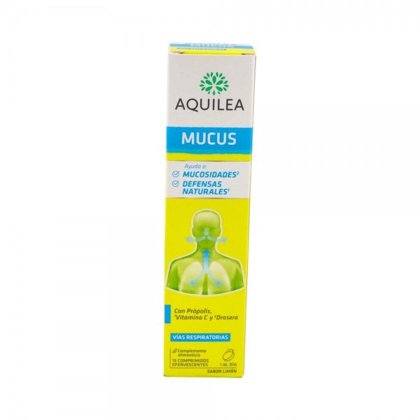 AQUILEA MUCUS 15 COMP EFERV SABOR LIMON