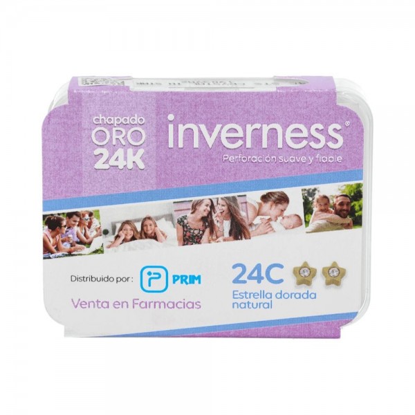 Pendiente Prim Inv 24C 24K-Estr Dor-Nat 2 U