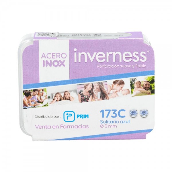 Pendiente Prim Inv 173C Ace-Solit Azul 3 Mm 2 U