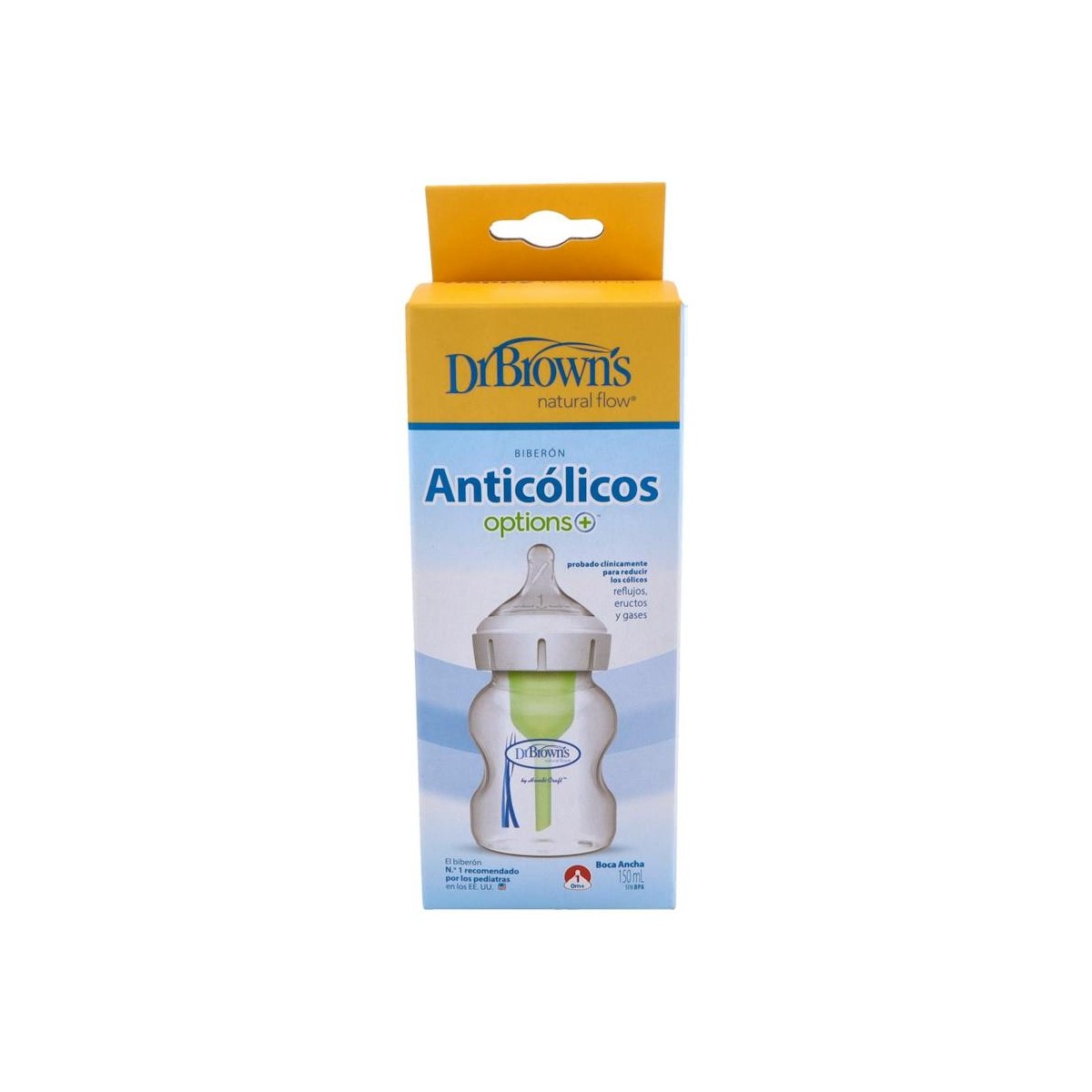 BIBERON DR BROWN'S PP B-ANCH ANTICOL 0M+ 150 ML