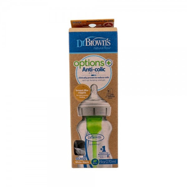BIBERON DR BROWN'S OPTIONS CRISTAL PP B/ANCHA SILI 270 ML