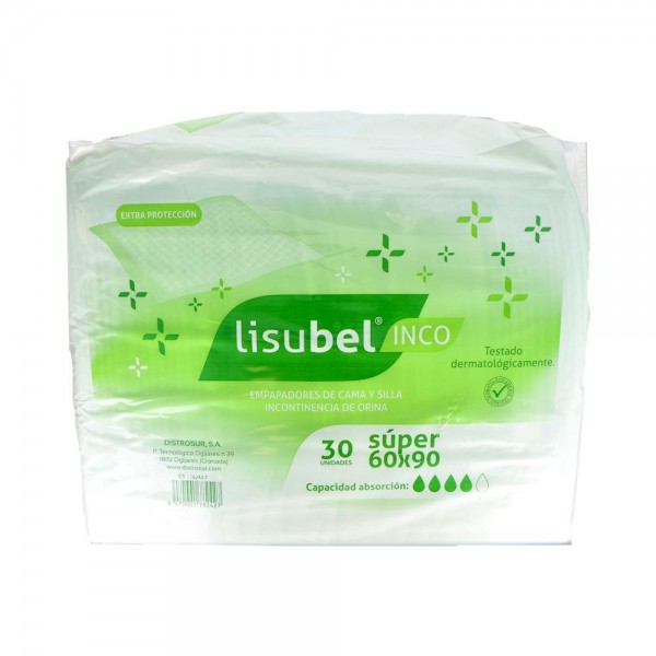 EMPAPADOR LISUBEL DESCH S/ALAS SUPER 60X90 CM 30 UN