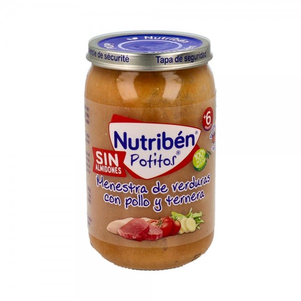 Nutriben Potito Guiso Pollo Ternera Judias Verdes 235 G +6 M