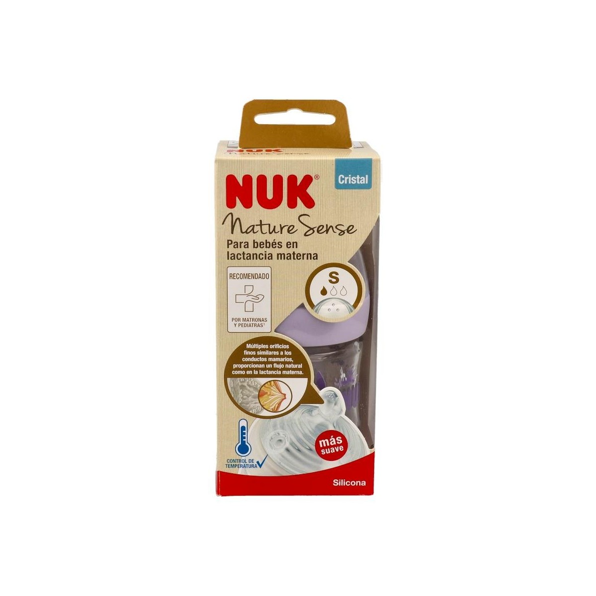 Nuk Biberon Nuk Nature Sense Cristal Tc 0-6 S...