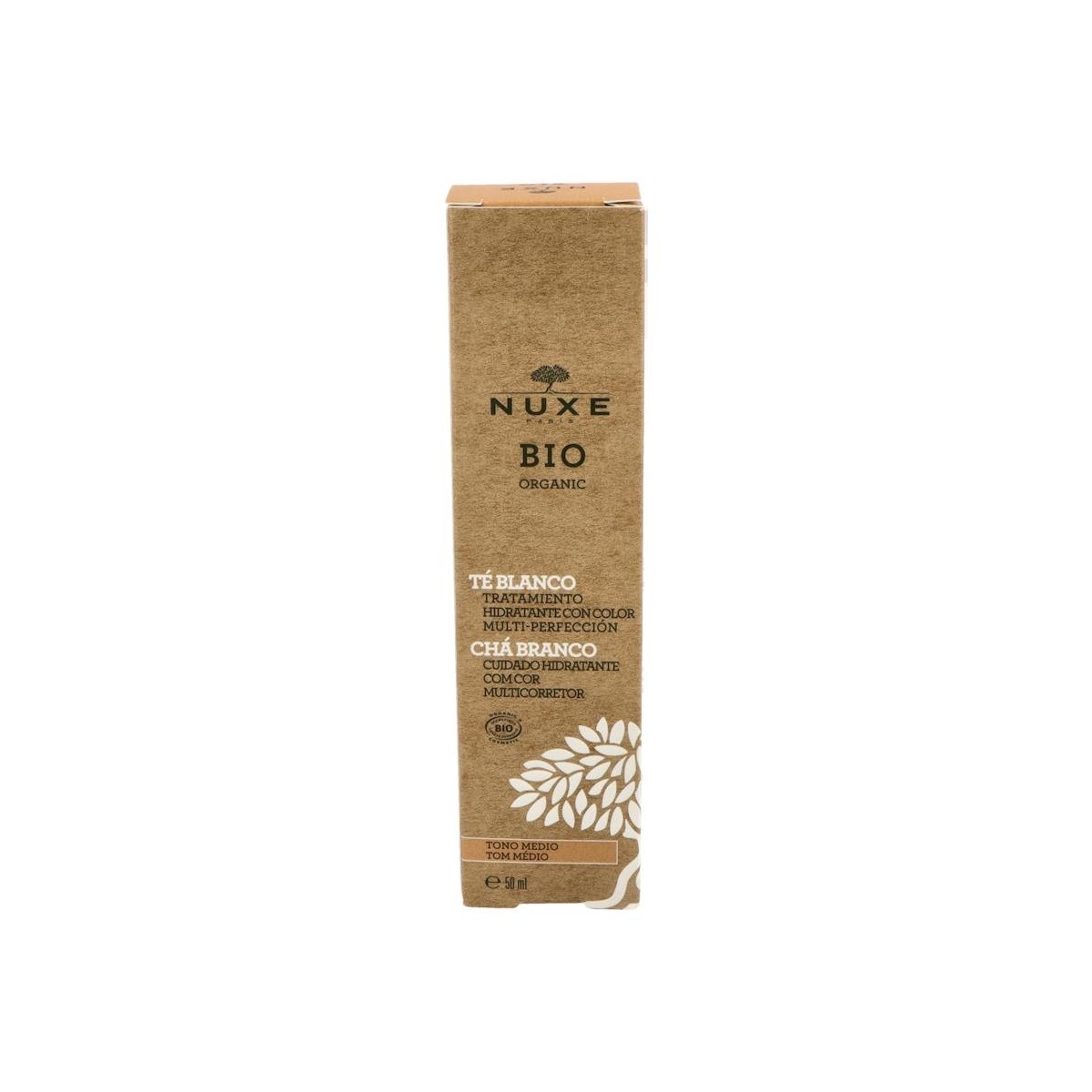 Nuxe Bio Te Blanco Hidrantate Color Medio 50 Ml