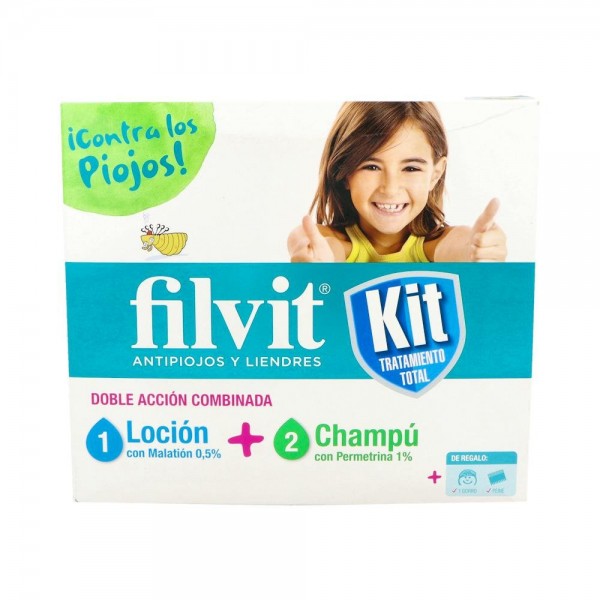 FILVIT KIT TRATAMIENTO LOCION+CHAMPU+GORRO+PEINE