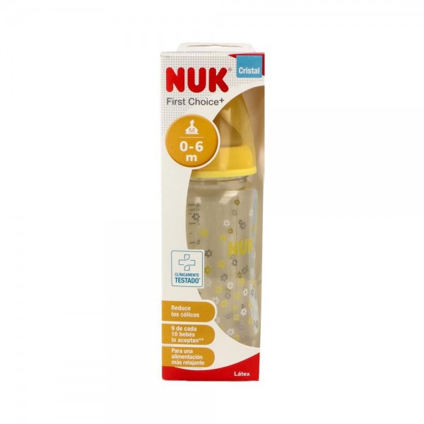 BIBERON NUK CRISTAL CJ FC LAT 1M 240 ML 1 U